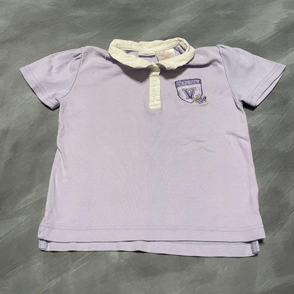 Girl’s Kid Connection Varsity Polo Lavender Purple 4T